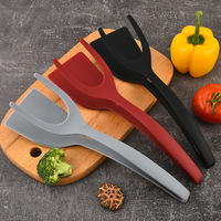 Ustensiles de cuisine ménagers 2-en-1 Pince à crêpes Pelle à steak multifonctionnelle en nylon antiadhésive pour outils de cuisine