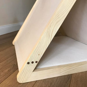 מקורה חיות מחמד ריהוט מודרני אוהל רך משולש עץ יוקרה כלב חתול מיטת בית - Product Image 5