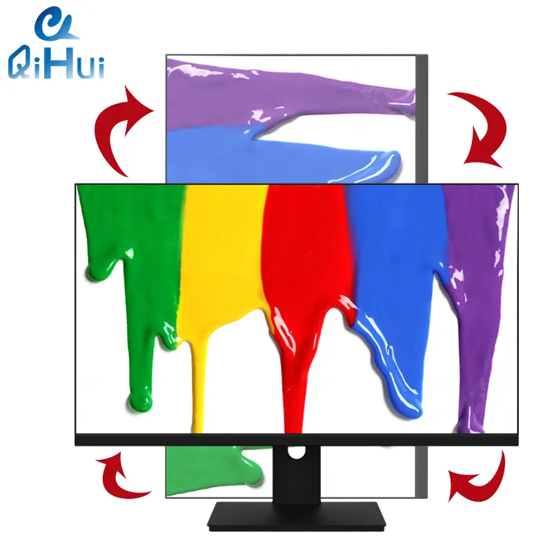 Qihui en popüler 24 27 inç 1920X1080 Ips 165hz Ultra İnce sıfır çerçeve dokunmatik ekran 4k Lcd bilgisayar monitörü Pc