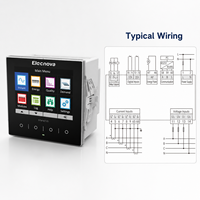 Analizador de Calidad de Energía del Circuito Principal para Centros de Datos, 0.2S Modbus TCP BACnet, Monitoreo de Descargas de Voltaje Transitorias, Medidor de Panel Trifásico