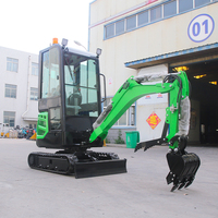Mini-excavatrice sur chenilles Briggs & Stratton, 1,8 tonne, 2 tonnes, mini-pelle agricole, livraison gratuite, nouveau prix d'usine en Chine, vente