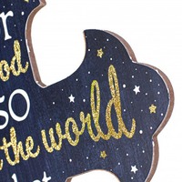 Personnalisé pour Dieu a tant aimé le monde fait à la main Antique croix décoration murale écologique en bois anniversaire décoration de la maison motif