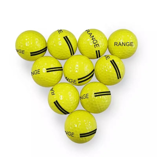 2 Layer Two Piece Golf Balls Custom Logo Bulk Cheap Practice Range White Yellow Hardness 80-90 Made in Zhejiang China