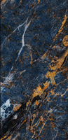 Panneau mural en PVC 1000 mm * 10 mm, bleu agate, facile à installer, imperméable, anti-moisissure