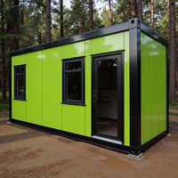 Maison conteneur préfabriquée à deux chambres, grande, en tubes carrés galvanisés, détachable, pour un logement en appartement