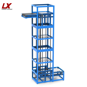 Convoyeur <span class=keywords><strong>vertical</strong></span> en forme de Z Lianxin pour entrepôt de petite taille, équipement de manutention de marchandises mural - Product Image 2