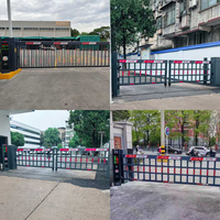 Sistema de estacionamiento para coches con barrera de barra recta LPR antirrobo, visión nocturna, tarjeta inteligente y código, al por mayor