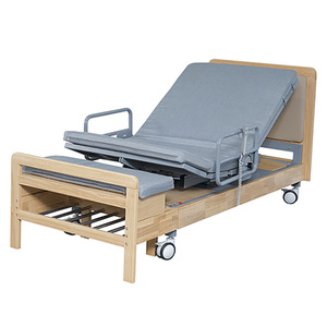 Huinuo Electric Nursing <b>Bed</b> Natural Wood Color Multi-functional For Elderly And <b>Disabled</b> Care - Product Image 1
