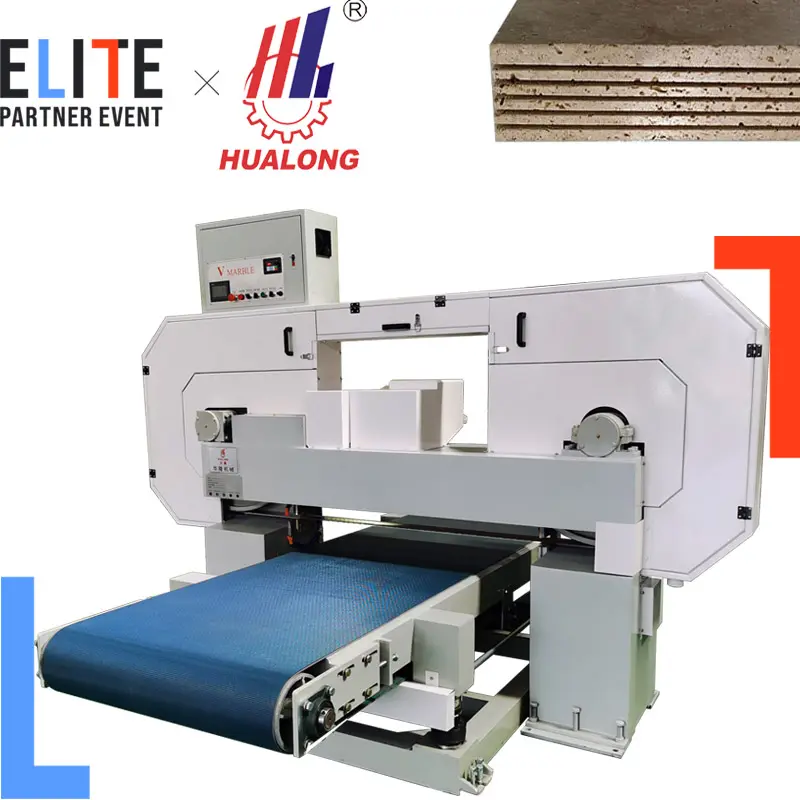 Hualong stone machinery Marble block cutter Slab cut into slices diamond wire Stone Band Saw splitter Splitting Machine for sale