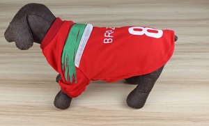 Pakaian Anjing Musim Panas Rompi Anjing Besar Seragam Sepak Bola Hewan Peliharaan Desain Kasual Akrilik Model Murah YD011 Stok Tersedia - Product Image 5