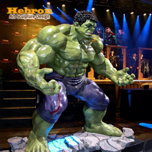 Statua a grandezza naturale di <span class=keywords><strong>Hulk</strong></span> in fibra di vetro, personaggio d'azione di film di supereroi famosi, scultura in resina per decorazione. - Product Image 1