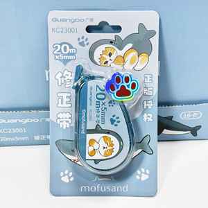 16 unids/set tiburón gato dibujos animados blanco hacia fuera <span class=keywords><strong>Corrector</strong></span> cinta de corrección regalo promocional papelería escuela Oficina suministro - Product Image 4