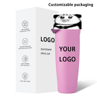 Nouvelle Tasse Isotherme Sportive en Acier Inoxydable de 30 oz avec Couvercle Antifuite pour Voiture, Bouteille d'Eau, Logo Personnalisé, Idéal Cadeau