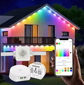 DC24v 30mm <span class=keywords><strong>RGB</strong></span> <span class=keywords><strong>LED</strong></span> paisaje iluminación WS2811 IC2904 impermeable <span class=keywords><strong>Led</strong></span> Pixel luces cadena permanente al aire libre luces de Navidad - Product Image 1