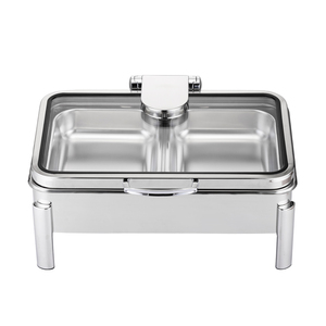 Chauffe-plat électrique <span class=keywords><strong>haut</strong></span> <span class=keywords><strong>de</strong></span> <span class=keywords><strong>gamme</strong></span> en acier inoxydable, <span class=keywords><strong>design</strong></span> moderne, capacité <span class=keywords><strong>de</strong></span> 6 L, chauffe-plat <span class=keywords><strong>de</strong></span> table, durable, <span class=keywords><strong>buffet</strong></span> commercial - Product Image 6