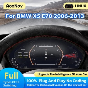 จอ LCD ดิจิตอลสำหรับรถยนต์ BMW X5 E70 ปี 2006-2013 จอ LCD แท้พร้อมระบบสเตอริโอ มาตรวัดความเร็วเสมือนจริง ระบบ Linux - Product Image 2