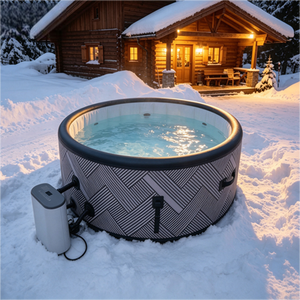 Spa gonflable commercial <span class=keywords><strong>avec</strong></span> pompe à chaleur, vente en gros à prix abordable, portable, pour massage extérieur - Product Image 2