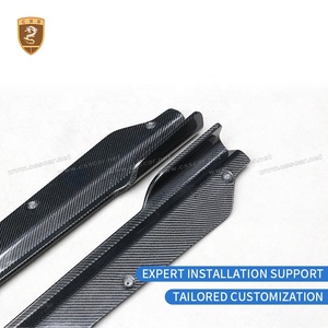 Minigonne laterali in fibra di carbonio stile OEM <span class=keywords><strong>per</strong></span> Chevrolet Corvette C8 Stingray 2020-2024 Z51 - Kit carrozzeria e ricambi auto - Product Image 6