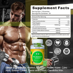 OEM/ODM Gommes pré-entraînement Supplément énergétique Protéines Pré-entraînement Bonbons gommeux énergétiques boostés - Product Image 2