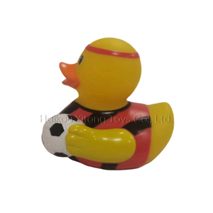 Customized Cute Pvc Football Duck Plastic Mini Action Figures Vinyl Anime Figure Toys Craft - Product Image 4