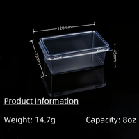 Boîtes Cadeaux Mini en Plastique Transparent pour Biscuits, Gâteaux, Pâtisseries et Desserts – Emballage Conteneur Mini Gâteau Mousse en Gros
