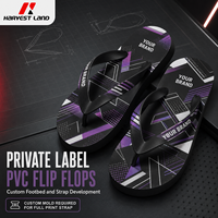Chanclas de PVC con Correa Personalizada, Desarrollo de Molde con Logotipo de Marca Privada, Calzado de Verano de Marca, Proveedor de Pedidos al por Mayor OEM