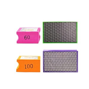 Grains #60-#3000 OEM/ODM tampon de polissage manuel en diamant électrolytique <span class=keywords><strong>ponceuse</strong></span> abrasive à dos de mousse <span class=keywords><strong>pour</strong></span> marbre granit céramique et verre - Product Image 2