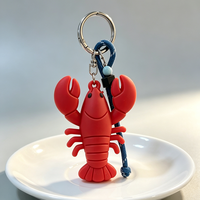 Porte-clés créatifs en caoutchouc souple PVC, figurines de dessins animés personnalisées, porte-clés pour souvenirs touristiques personnalisés