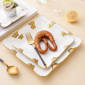 เครื่องใช้บนโต๊ะอาหารแบบนอร์ดิกจานเซรามิกจานอาหารสำหรับใช้ในบ้านจานดินเผาสเต็กและจานสลัดแบบตะวันตก - Product Image 2