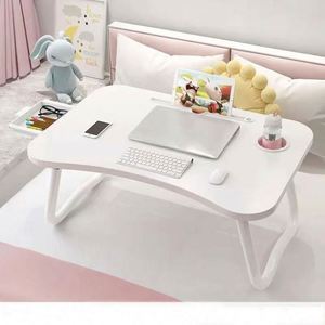 Bureau pliable en bois pour ordinateur portable, pour lit et canapé - Table portable avec plateau décoratif mural - Product Image 2