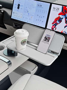 Portavasos para Auto Frins con Aluminio de Aviación, Portavasos Multifuncional de Aluminio de Aviación, Mesa Plegable Cuadrada - Product Image 5