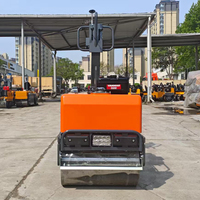 Nouveau Compacteur Routier Vibratoire à Double Tambour de 800 kg avec Système Hydraulique Complet, Certifié EPA CE, pour Asphalte