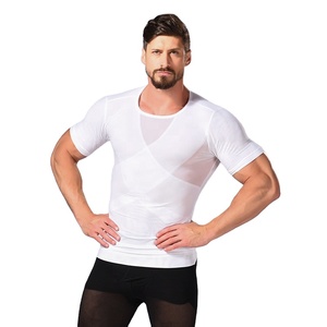 Vendita calda da uomo Shaper per il corpo sportivo per la pancia dimagrante compressione <span class=keywords><strong>corsetto</strong></span> T Shirt per gli uomini Shapers - Product Image 1
