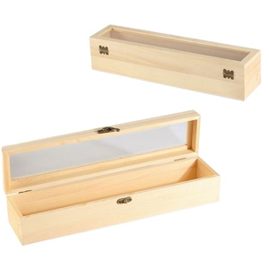 Tùy Chỉnh Kích Thước Vật Liệu Rõ Ràng Nắp Bìa Nguyên Gỗ Thông Scarf Gói Hộp Quà Tặng - Product Image 1