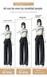 2025 estate nuovi veri Shot da donna di seta di ghiaccio <span class=keywords><strong>pantaloni</strong></span> eleganti a vita alta stretti Casual <span class=keywords><strong>pantaloni</strong></span> lunghi a gamba - Product Image 5