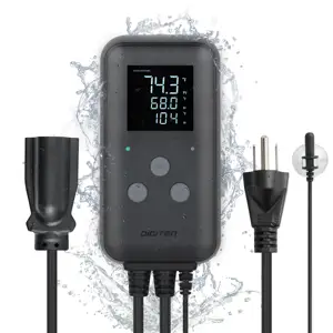 Thermostat extérieur numérique 100-240V 10A, régulateur de température étanche