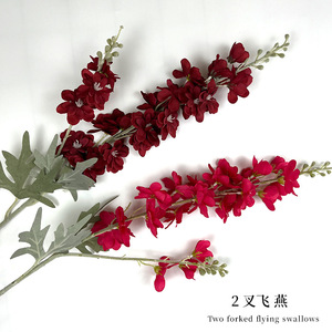 ดอกไม้ประดิษฐ์ลาร์กสปอร์ ทำจากพลาสติกและผ้าไหม ความสูง 85 ซม. สำหรับตกแต่งงานแต่งงานและบ้าน - Product Image 5