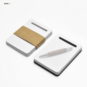 Samdi Op Maat Gemaakt Eenvoudig Zwart Aluminium Notitieblok Plakbriefje Kaarthouder Gepersonaliseerd Kantoorpapier Voor Kantoormeubilair - Product Image 5