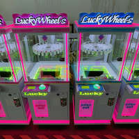 Machine chanceuse de jeu de roue de prix de cadeau chanceux à jetons avec l'accepteur de facture