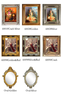 Peinture à l'huile artisanale, cadre mural, <span class=keywords><strong>profil</strong></span>és <span class=keywords><strong>de</strong></span> cadre dorés, logo personnalisé en bois, art classique, peinture sur mesure - Product Image 6