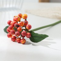 Hoogwaardige kunstmatige hulstbessen van schuim, rode bessen, decoratie voor binnen & buiten, Kerstmis, lente, bruiloft
