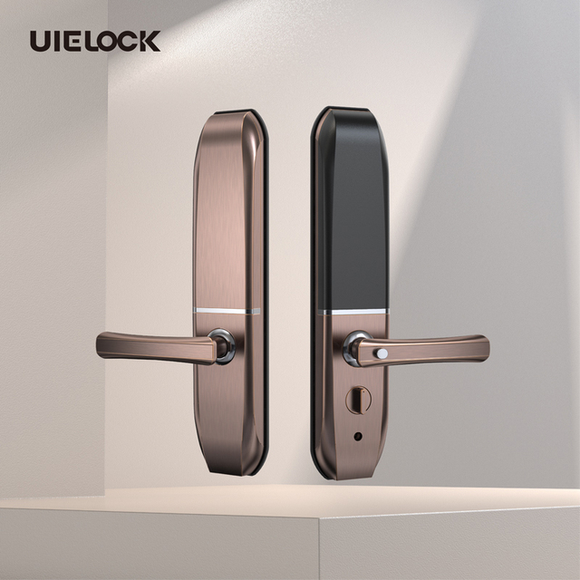 Smart Home Aluminum Door Keyless Entry Lock Zinc Alloy Fingerprint Handle Digital Electronic Control Safety Fingerprint Lock