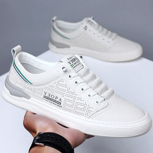 Y3OPA Zapatillas perforadas transpirables para hombre, suela de goma de tacón bajo, entresuela de EVA, zapatos informales para caminar - Product Image 4