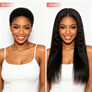 Cabello Humano Liso Rizado al por Mayor 13x4 HD Lace Frontal Color Natural 10-22 Pulgadas Pre-Plucked con Baby Hair y Línea de Cabello Pre-Plucked - Product Image 5