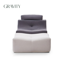 Nouvel Arrivage – Fauteuil Pliant Confortable et Minimaliste Idéal pour Appartement, avec Repose-Pieds Intégré, pour Salon