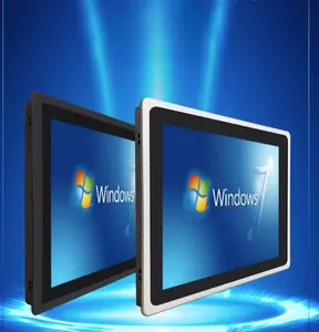 Nuevo Panel de PC Industrial AIO 12,1 pulgadas 3mm bisel caja de aluminio ventana OS Linux IP65 Industrial Tablet PC Smart Locker