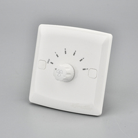 Interrupteur de vitesse de ventilateur réglable en 5 modes en matériau PC de haute qualité personnalisé pour le contrôle de la vitesse du ventilateur