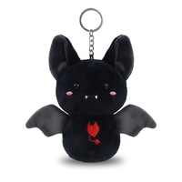Porte-clés personnalisable en peluche super douce, design sur mesure, OEM, pendentif chauve-souris
