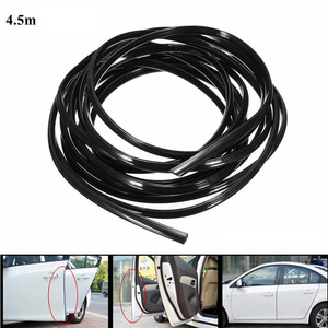 Car <b>Door</b> Anti Collision Strip 4.5m Black PVC Universal Protective <b>Trim</b> For Car Body Edge Protection - Product Image 1