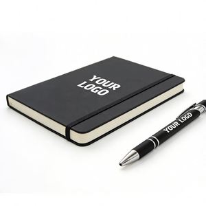 Wholesale Promo Office Gift Bulk A5 A6 Customized Print Business Logo School Notebooks Promotional PU Leather <b>Journal</b> Notebook - Product Image 1